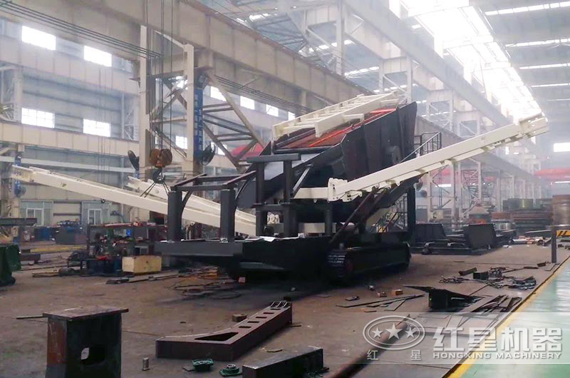 建筑垃圾粉碎机加工车间-半成品图